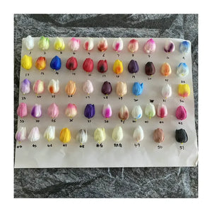 5PCS 32CM Soft Adhesive Tulip Artificial Flower Home Model Room Decoration Tulip Wedding Hotel Decoration Flower