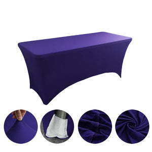 Table Cloth Wedding Decoration Stretch Banquet Table Cover Rectangle Hotel Birthday Party Meeting Room Nice Design