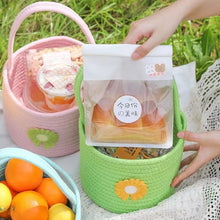 Load image into Gallery viewer, Easter Spring Rattan Storage Picnic Fruit Hanging Woven Basket