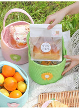 Load image into Gallery viewer, Easter Spring Rattan Storage Picnic Fruit Hanging Woven Basket