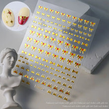 Load image into Gallery viewer, 1pcs 3D Bronzing Gold Love Heart Nail Art Stickers Y2K Holographic Stars Sun Sliders Starlight DIY Decals Manicure Decoration