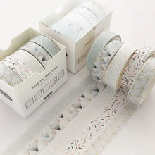 Load image into Gallery viewer, 5Pcs Sakura Washi Tape Set Basic Decorative Adhesive Tape Journal Supplies Washitape Stationery Scrapbooking Cute Masking Tape