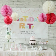 Load image into Gallery viewer, 5pcs/lot 10/15cm Decorative Paper Honeycomb Ball Pastel Flower Wedding Kid Birthday Party Decoration Baby Shower Supplies8Z