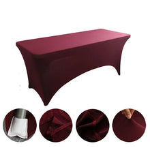 Load image into Gallery viewer, Table Cloth Wedding Decoration Stretch Banquet Table Cover Rectangle Hotel Birthday Party Meeting Room Nice Design