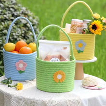 Load image into Gallery viewer, Easter Spring Rattan Storage Picnic Fruit Hanging Woven Basket