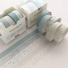 Load image into Gallery viewer, 5Pcs Sakura Washi Tape Set Basic Decorative Adhesive Tape Journal Supplies Washitape Stationery Scrapbooking Cute Masking Tape