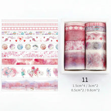 Load image into Gallery viewer, Mr Paper 26 Designs 10pcs/box Cute Cartoon Animals Washi Tapes Scrapbooking DIY Deco Creative Japanese Kawaii Masking Tapes