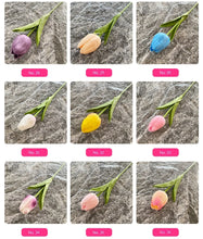 Load image into Gallery viewer, 5PCS 32CM Soft Adhesive Tulip Artificial Flower Home Model Room Decoration Tulip Wedding Hotel Decoration Flower