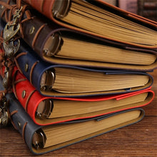 Load image into Gallery viewer, Writing Journal Spiral Notebook Diary Notepad Vintage Nautical Pirate Anchors PU Leather Retro Pendants Note Book Sketchbook