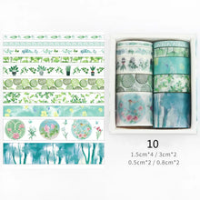 Load image into Gallery viewer, Mr Paper 26 Designs 10pcs/box Cute Cartoon Animals Washi Tapes Scrapbooking DIY Deco Creative Japanese Kawaii Masking Tapes