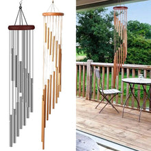 Load image into Gallery viewer, 1piece 12 Tubes Aluminum Alloy Wind Chimes with Hook Gold/silver Bells for Outside Home Wedding Party Memorial Decoration Gifts
