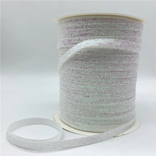 Load image into Gallery viewer, Free shipping 5 yards 3/8 &quot;10mm Khaki Glitter Velvet Ribbon Headband Clips Bow Decoration #RS-20