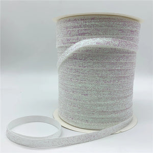Free shipping 5 yards 3/8 "10mm Khaki Glitter Velvet Ribbon Headband Clips Bow Decoration #RS-20