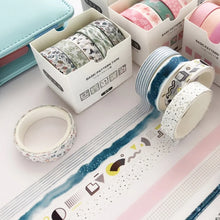 Load image into Gallery viewer, 5Pcs Sakura Washi Tape Set Basic Decorative Adhesive Tape Journal Supplies Washitape Stationery Scrapbooking Cute Masking Tape