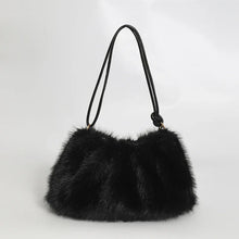 Load image into Gallery viewer, Women&#39;s Autumn and Winter Handbag Imitation Fur Fashion Hundred with Plush Bag Solid Color Large Capacity Zipper Shoulder Bag
