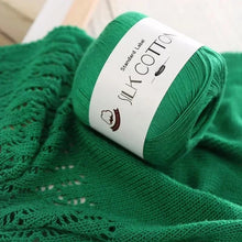 Load image into Gallery viewer, Silk Cotton Yarn - Fine Lace Thread for Crochet, Knitting Sweater,Shawls, Scarves, and DIY Crafts, Soft Durable Yarn 1.76oz/pc