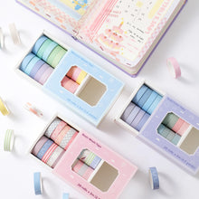 Load image into Gallery viewer, 20 rolls Washi Tape Set Simple Thin Masking Tape For DIY Arts Crafts Gift Wrapping Journaling Scrapbooking Labeling Coding Deco