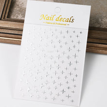 Load image into Gallery viewer, 1pcs 3D Bronzing Gold Love Heart Nail Art Stickers Y2K Holographic Stars Sun Sliders Starlight DIY Decals Manicure Decoration
