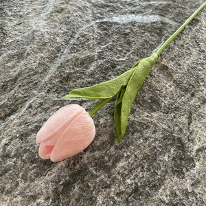 5PCS 32CM Soft Adhesive Tulip Artificial Flower Home Model Room Decoration Tulip Wedding Hotel Decoration Flower