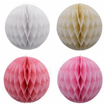 Load image into Gallery viewer, 5pcs/lot 10/15cm Decorative Paper Honeycomb Ball Pastel Flower Wedding Kid Birthday Party Decoration Baby Shower Supplies8Z