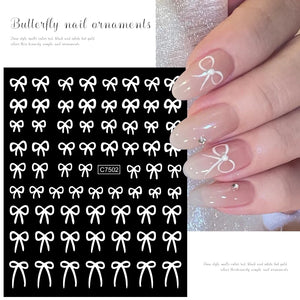 1pcs 3D Bronzing Gold Love Heart Nail Art Stickers Y2K Holographic Stars Sun Sliders Starlight DIY Decals Manicure Decoration