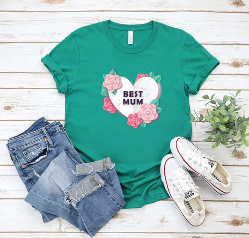 Best Mum T Shirt Name Mom Mothers Day Sweat For Grandma