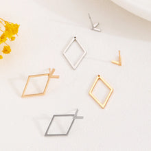 Load image into Gallery viewer, Retro Minimalist Geometric Square Detachable Triangles Stud Earrings for Women Fashion Jewelry Accessories Party Gifts