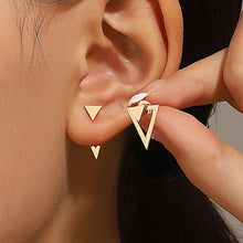 Load image into Gallery viewer, Retro Minimalist Geometric Square Detachable Triangles Stud Earrings for Women Fashion Jewelry Accessories Party Gifts