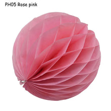 Load image into Gallery viewer, 5pcs/lot 10/15cm Decorative Paper Honeycomb Ball Pastel Flower Wedding Kid Birthday Party Decoration Baby Shower Supplies8Z