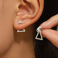 Load image into Gallery viewer, Retro Minimalist Geometric Square Detachable Triangles Stud Earrings for Women Fashion Jewelry Accessories Party Gifts