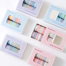 Load image into Gallery viewer, 20 rolls Washi Tape Set Simple Thin Masking Tape For DIY Arts Crafts Gift Wrapping Journaling Scrapbooking Labeling Coding Deco