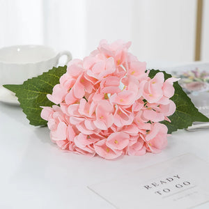 Artificial Flowers Cheap Silk Hydrangea Bride Bouquet Wedding Home New Year Decoration Accessories for Vase Plants Arrangement