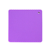 Load image into Gallery viewer, 7-inch Silicone Pot Holder, Trivet Mat, jar Opener, spoon Rest  Non Slip, Flexible, Durable, Heat Resistant Hot Pads Thicker
