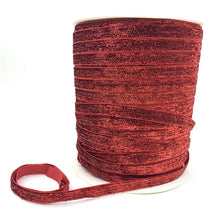 Load image into Gallery viewer, Free shipping 5 yards 3/8 &quot;10mm Khaki Glitter Velvet Ribbon Headband Clips Bow Decoration #RS-20