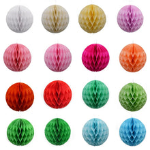 Load image into Gallery viewer, 5pcs/lot 10/15cm Decorative Paper Honeycomb Ball Pastel Flower Wedding Kid Birthday Party Decoration Baby Shower Supplies8Z