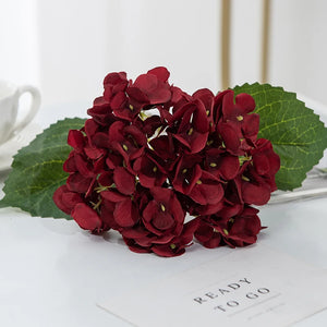 Artificial Flowers Cheap Silk Hydrangea Bride Bouquet Wedding Home New Year Decoration Accessories for Vase Plants Arrangement