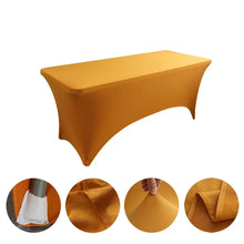 Load image into Gallery viewer, Table Cloth Wedding Decoration Stretch Banquet Table Cover Rectangle Hotel Birthday Party Meeting Room Nice Design