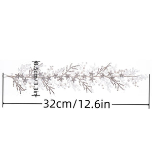 Crystal Pearl Headband Tiara For Women Rhinestone Hairband Pageant Party Bridal Wedding Hair Accessories Jewelry Headband Gift