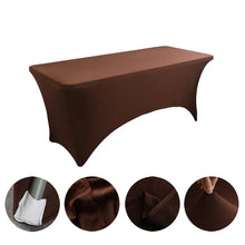 Load image into Gallery viewer, Table Cloth Wedding Decoration Stretch Banquet Table Cover Rectangle Hotel Birthday Party Meeting Room Nice Design