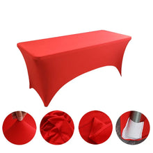 Load image into Gallery viewer, Table Cloth Wedding Decoration Stretch Banquet Table Cover Rectangle Hotel Birthday Party Meeting Room Nice Design