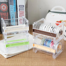 Load image into Gallery viewer, Creative Washi Tape Cutter Set Tape Tool Transparent Tape Holder Tape Dispenser School Supplies Office Stationery For Student