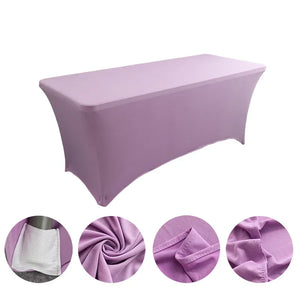 Table Cloth Wedding Decoration Stretch Banquet Table Cover Rectangle Hotel Birthday Party Meeting Room Nice Design