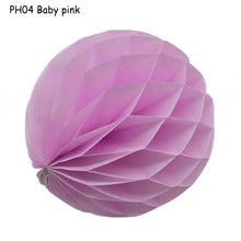 Load image into Gallery viewer, 5pcs/lot 10/15cm Decorative Paper Honeycomb Ball Pastel Flower Wedding Kid Birthday Party Decoration Baby Shower Supplies8Z