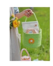 Load image into Gallery viewer, Easter Spring Rattan Storage Picnic Fruit Hanging Woven Basket
