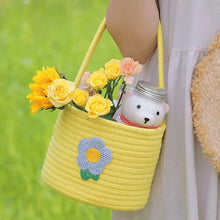 Load image into Gallery viewer, Easter Spring Rattan Storage Picnic Fruit Hanging Woven Basket