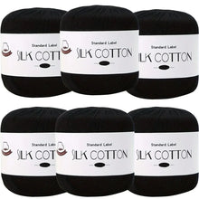 Load image into Gallery viewer, Silk Cotton Yarn - Fine Lace Thread for Crochet, Knitting Sweater,Shawls, Scarves, and DIY Crafts, Soft Durable Yarn 1.76oz/pc