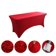 Load image into Gallery viewer, Table Cloth Wedding Decoration Stretch Banquet Table Cover Rectangle Hotel Birthday Party Meeting Room Nice Design