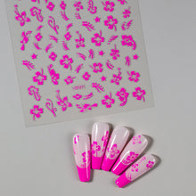 Load image into Gallery viewer, 1pcs 3D Bronzing Gold Love Heart Nail Art Stickers Y2K Holographic Stars Sun Sliders Starlight DIY Decals Manicure Decoration
