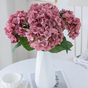 Artificial Flowers Cheap Silk Hydrangea Bride Bouquet Wedding Home New Year Decoration Accessories for Vase Plants Arrangement