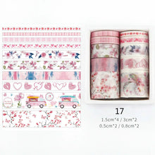 Load image into Gallery viewer, Mr Paper 26 Designs 10pcs/box Cute Cartoon Animals Washi Tapes Scrapbooking DIY Deco Creative Japanese Kawaii Masking Tapes